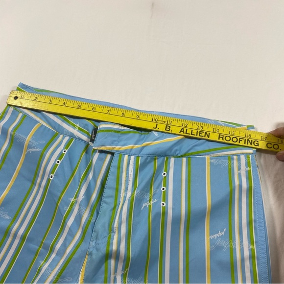 Jet pilot Genuine Rubber Board Shorts Medium 7 Striped blue white - Picture 9 of 11